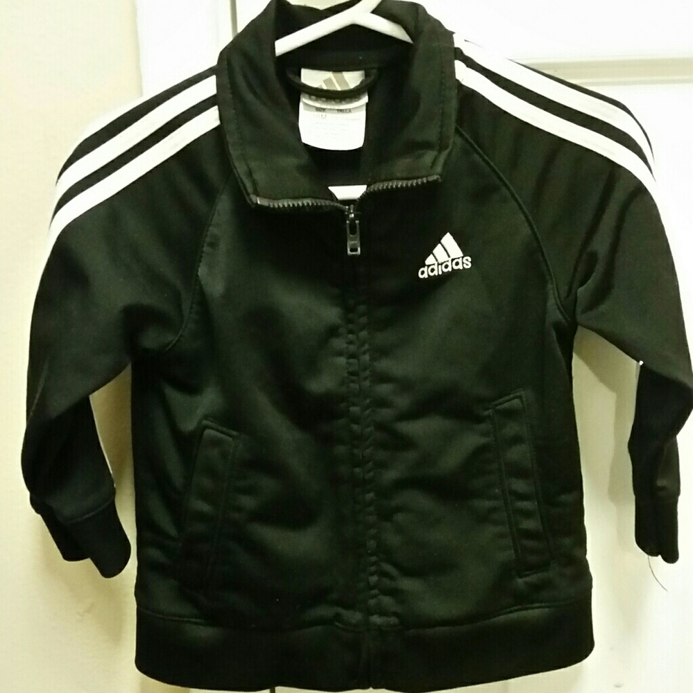 Adidas Black longsleeve Jacket 18 months